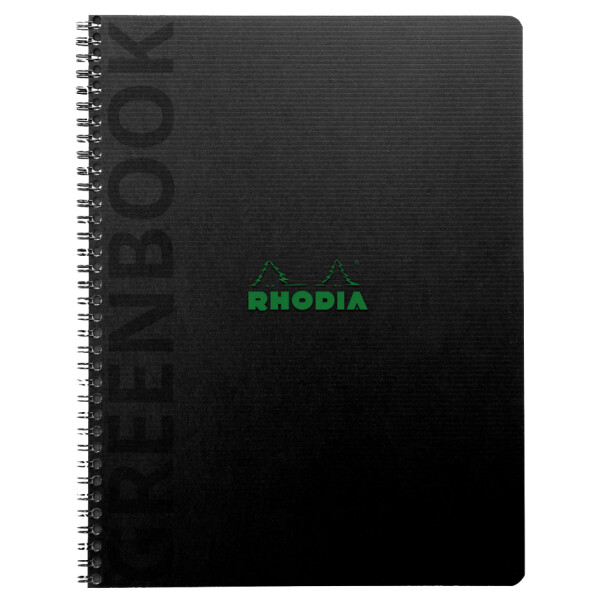RHODIA Collegeblock GREENBOOK, DIN A5+, liniert, schwarz