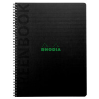 RHODIA Collegeblock GREENBOOK, DIN A5+, liniert, schwarz