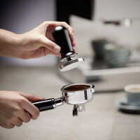 APS Tamper aus Edelstahl, mit Druckregulierung