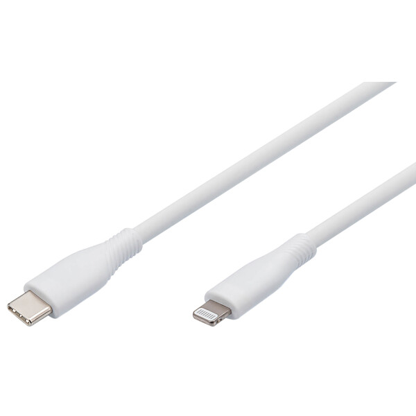 DIGITUS Silikon-Anschlusskabel, USB-C - Lightning, 0,5 m
