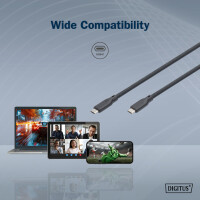 DIGITUS USB 4.0 Silikon-Anschlusskabel, USB-C, 0,5 m