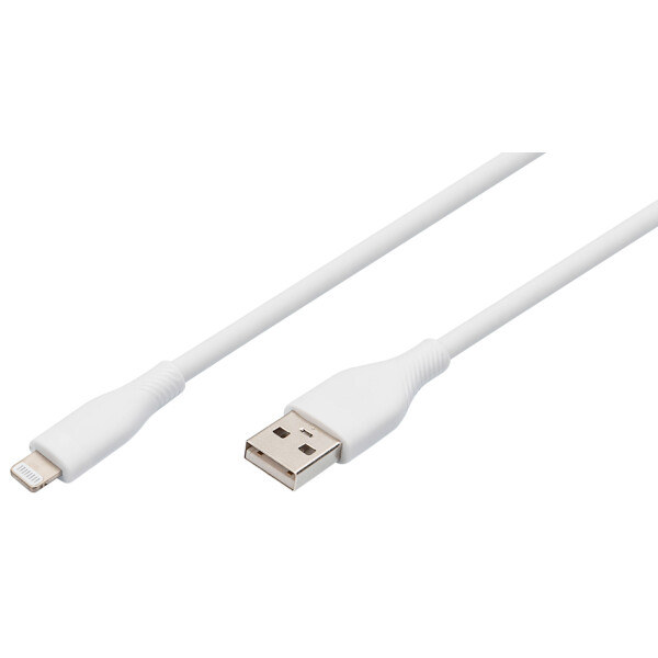 DIGITUS Silikon-Anschlusskabel, USB-A - Lightning, 2,0 m