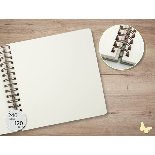 sigel Spiralbuch Jolie Inspire Square "Golden Rain"