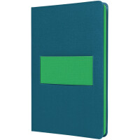 sigel Notizbuch Linescape, DIN A5, kariert, grau neonorange