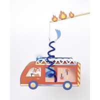 folia Laternen-Bastelset FEUERWEHR