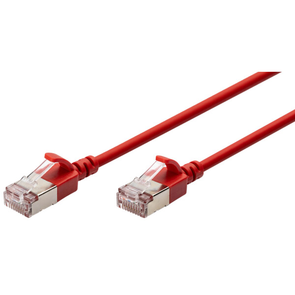 DIGITUS Slim Patchkabel, Kat. 6A, F FTP, grau, 5,0 m