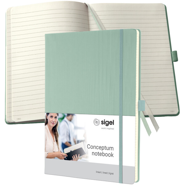 sigel Notizbuch Conceptum, DIN A4, blanko, blau