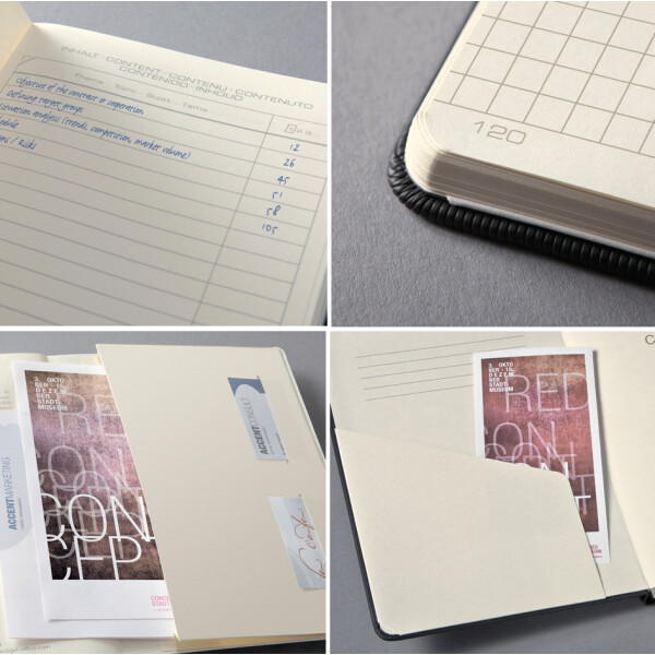 sigel Notizbuch Conceptum, DIN A4, blanko, blau