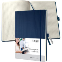 sigel Notizbuch Conceptum, DIN A4, blanko, blau