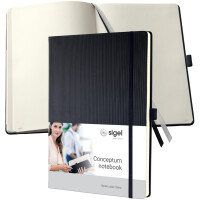 sigel Notizbuch Conceptum, DIN A4, blanko, blau