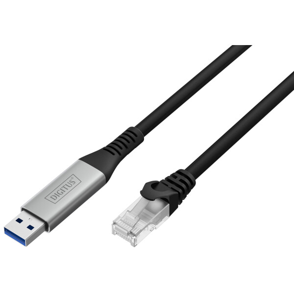 DIGITUS USB 3.2 Ethernet-Kabel, USB-A - RJ45 Stecker, 10 m