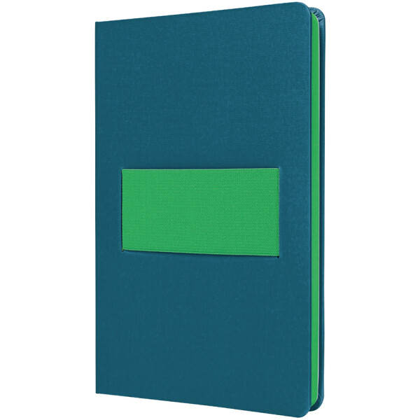 sigel Notizbuch Linescape, DIN A5, kariert, blau neongrün
