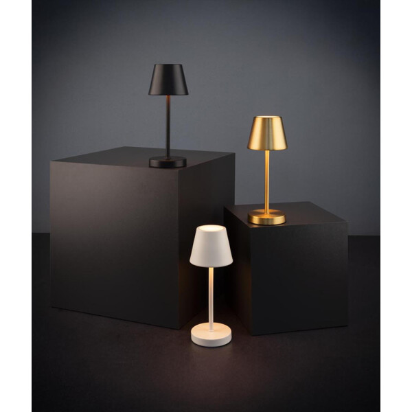 APS Akku LED-Tischleuchte MERLE MICRO, gold