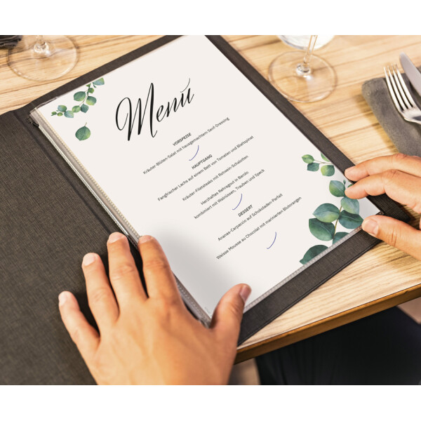 sigel Design-Papier "Eucalyptus", DIN A4, 90 g qm, 2-spaltig