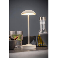 APS Akku LED-Tischleuchte ALVA, weiß