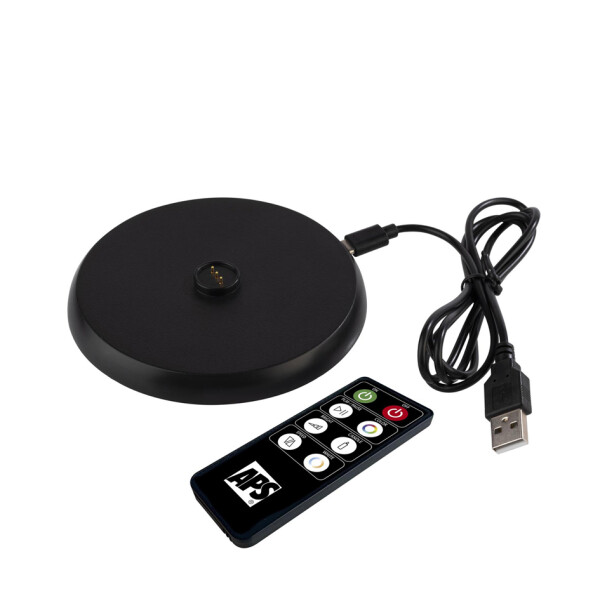 APS Akku LED-Tischleuchte ANTON, schwarz