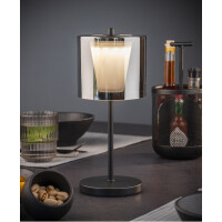 APS Akku LED-Tischleuchte ANTON, schwarz