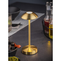 APS Akku LED-Tischleuchte ALVA, gold