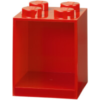 LEGO Bausteinregal BRICK SHELF 4, Breite: 159 mm, rot