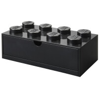 LEGO Schubladenbox DESK DRAWER 8, 1 Schub, schwarz