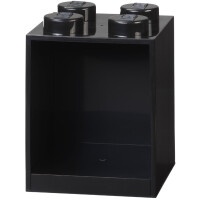 LEGO Bausteinregal BRICK SHELF 4, Breite: 159 mm, schwarz