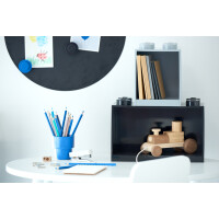 LEGO Bausteinregal-Set BRICK SHELF, 2-teilig, schwarz