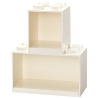 LEGO Bausteinregal-Set BRICK SHELF, 2-teilig, grau