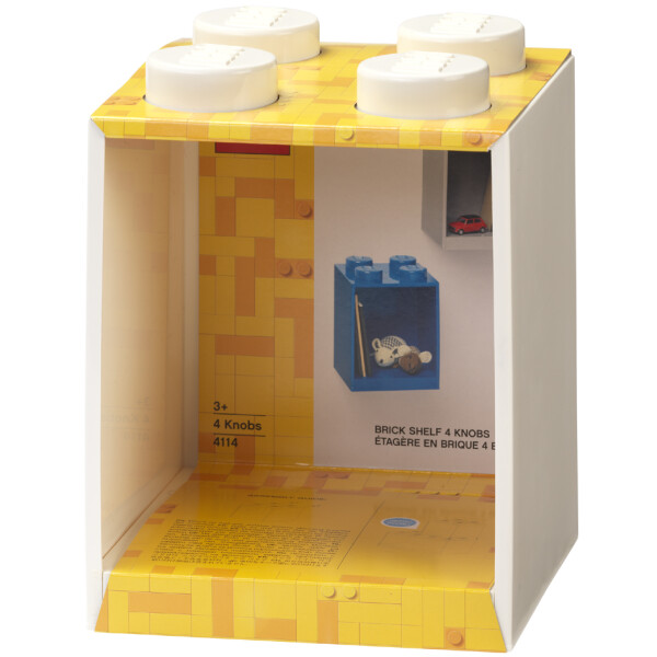 LEGO Bausteinregal BRICK SHELF 4, Breite: 159 mm, grau