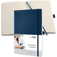 sigel Notizbuch Conceptum, DIN A4, blanko, blau