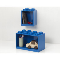 LEGO Bausteinregal BRICK SHELF 8, Breite: 318 mm, blau
