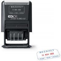 COLOP Datumstempel Printer S260 L3 "GEBUCHT",...