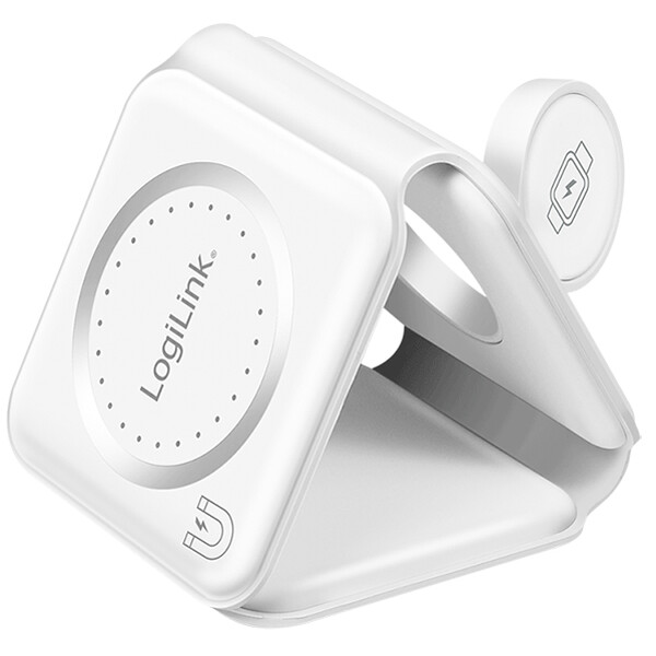 LogiLink Faltbare Ladestation f&uuml;r iPhone Apple Watch AirPods