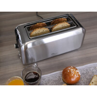 Little balance 4-Scheiben-Toaster Dual Inox, Edelstahl