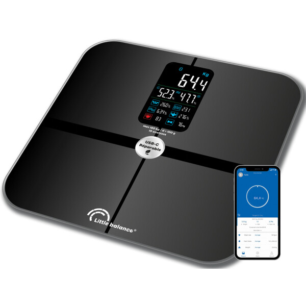 Little balance Personenwaage Cardio X4 ITO USB-C, BT-fähig