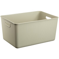 NHG Aufbewahrungsbox AKITA STORAGE L, PP, hellbeige