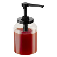 APS Dosierspender DISPENSA, 1,7 Liter, transparent schwarz