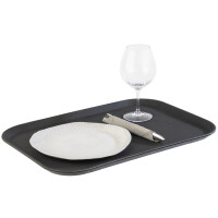 APS Serviertablett NOSLIDE, 530 x 20 x 365 mm, schwarz