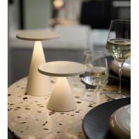 APS Akku LED-Tischleuchte CONE, weiß