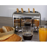 Little balance 4-Scheiben-Toaster Premiuum Inox, Edelstahl