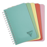 Clairefontaine Spiralheft LINICOLOR, 90 x 140 mm, sortiert