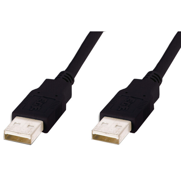 DIGITUS USB 2.0 Anschlusskabel, USB-A - USB-A Stecker, 1,0 m