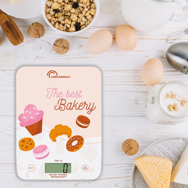 Little balance Küchenwaage c-Slim Bakery, USB-C Anschluss