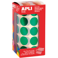 APLI kids Sticker "Rund", auf Rolle, metallic-rot