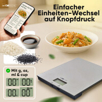 CLATRONIC Küchenwaage KW 3821, Edelstahl