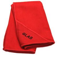 IWH Microfasertuch, für Glas, rot