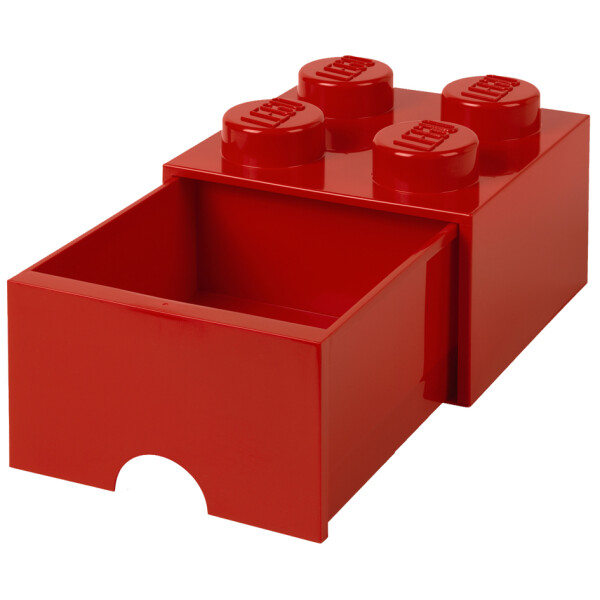 LEGO Schubladenbox STORAGE BRICK DRAWER 4, 1 Schub, rot