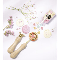 folia Siegel-Set PASTEL LOVE, inkl. Holzgriff