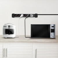 LogiLink Steckdosenleiste mit LCD-Display, 5-fach