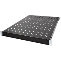LogiLink 19" Fachboden, 1 HE, verstellbar, (T)570 mm,schwarz