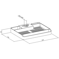 LogiLink Organizer zur Mastbefestigung, schwarz